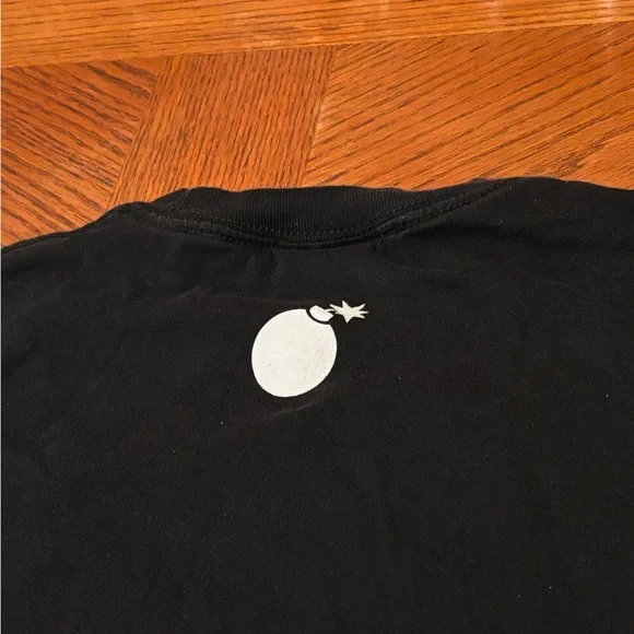 The Hundreds Black Tee with White Script Logo - Picture 7 of 9